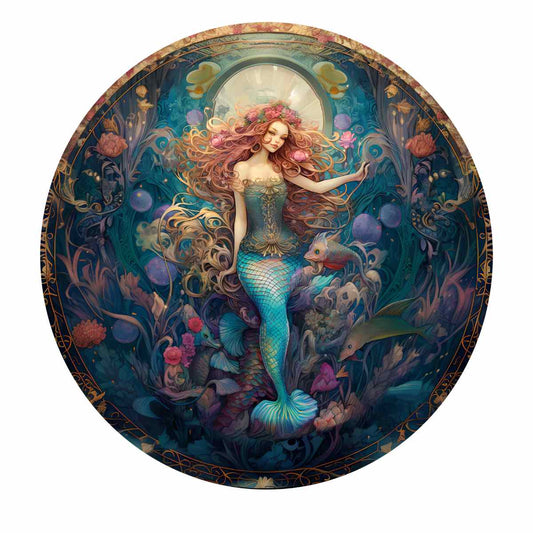 Floral Mermaid - Jigsaw Puzzle