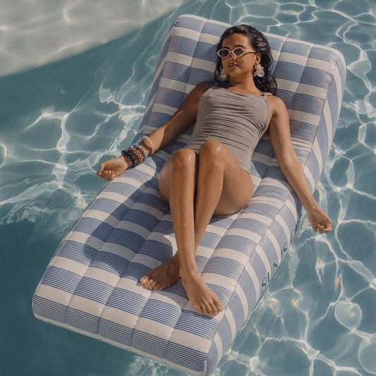 Premium Lounge Float - Blue/White - Monaco