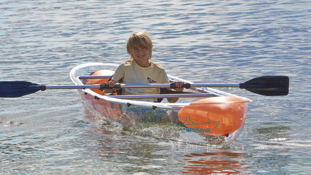 The Crystal Kayak® E-Series - Fully Transparent Kayak