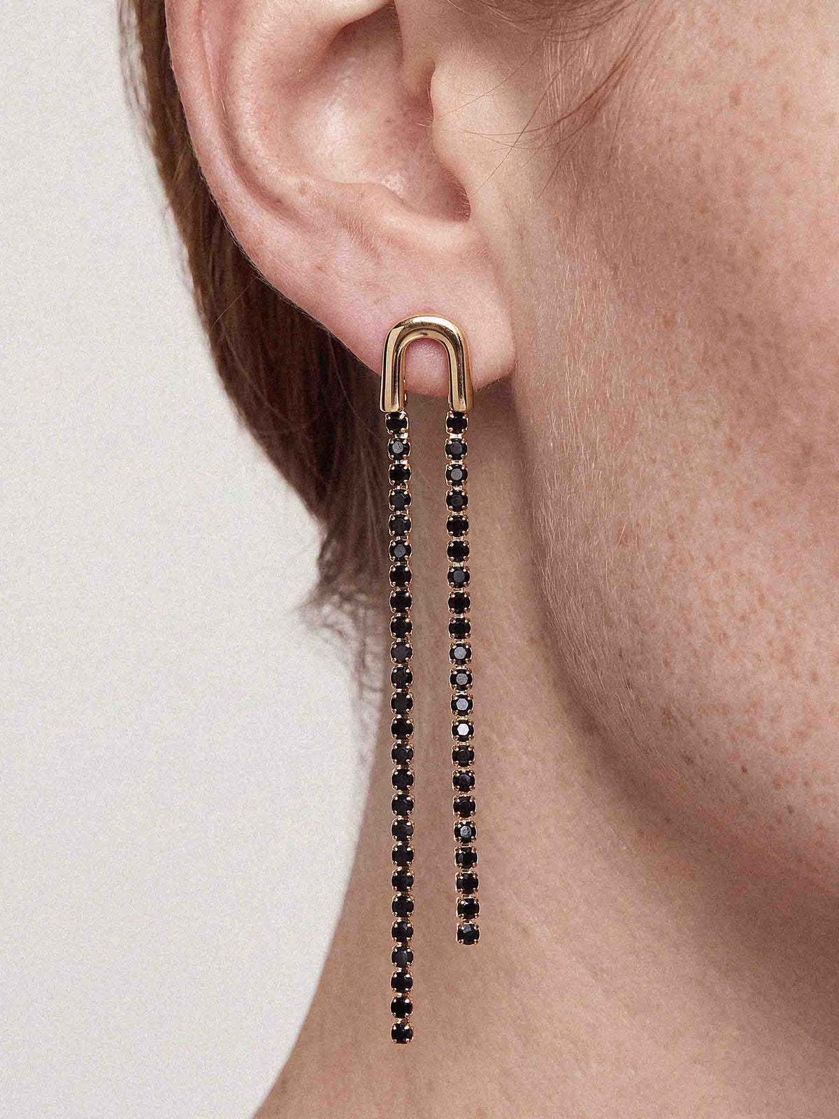 Double Chain Drop Earrings