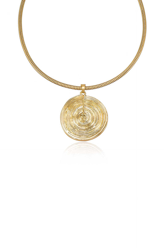 Swirl Pendant Choker