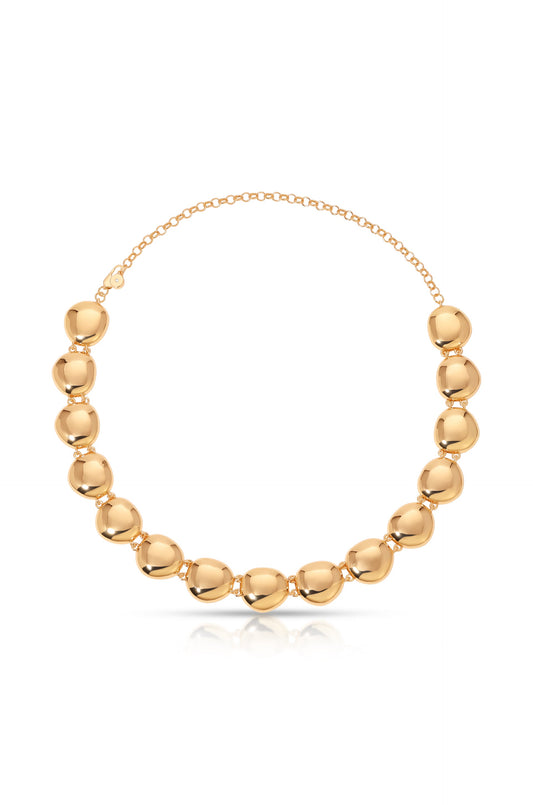 Polished Pebble Choker Necklace