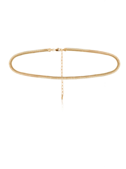 Gold Herringbone Waist Chain