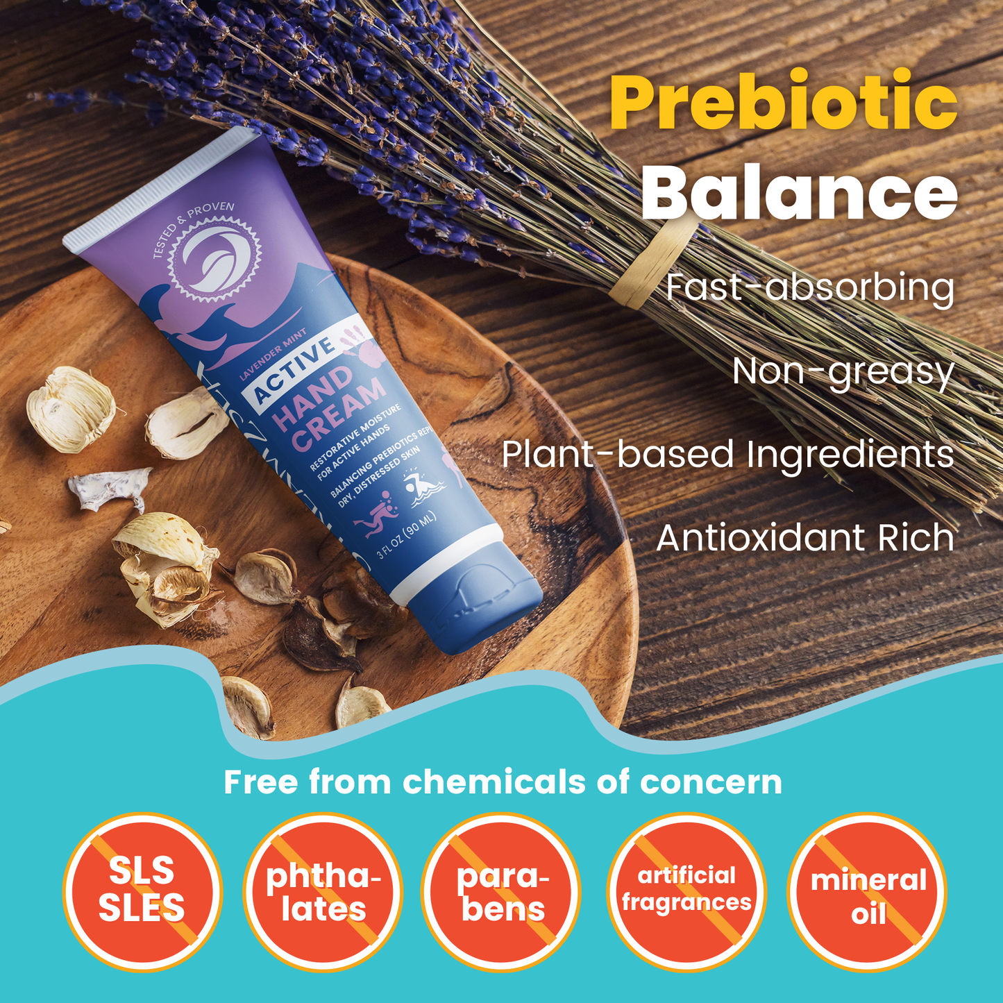 Active Hand Cream Lavender Mint