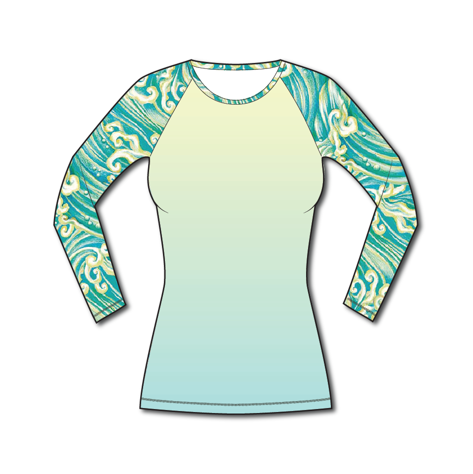 Hannah Mermaid Rash Guard