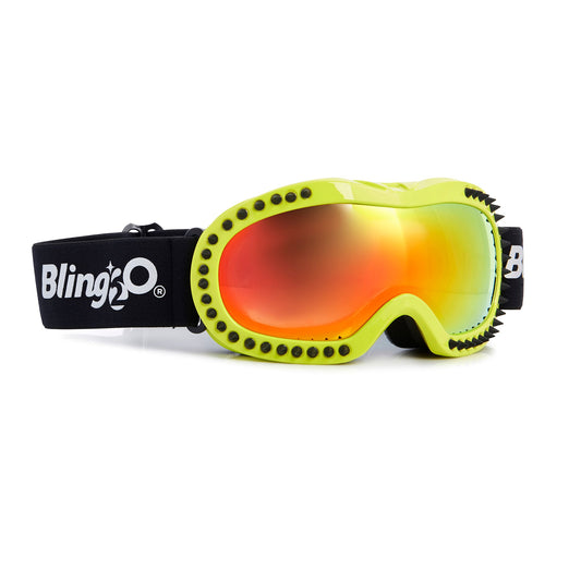Icicle in Lime Kids' Ski Goggles