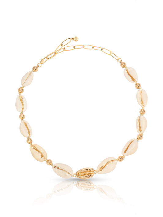 Out to Sea Cowrie Shell Necklace