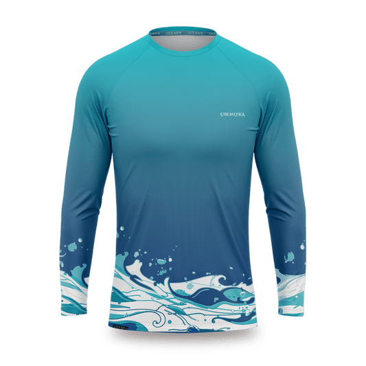 Rash Guard Waves Unisex (Blue)