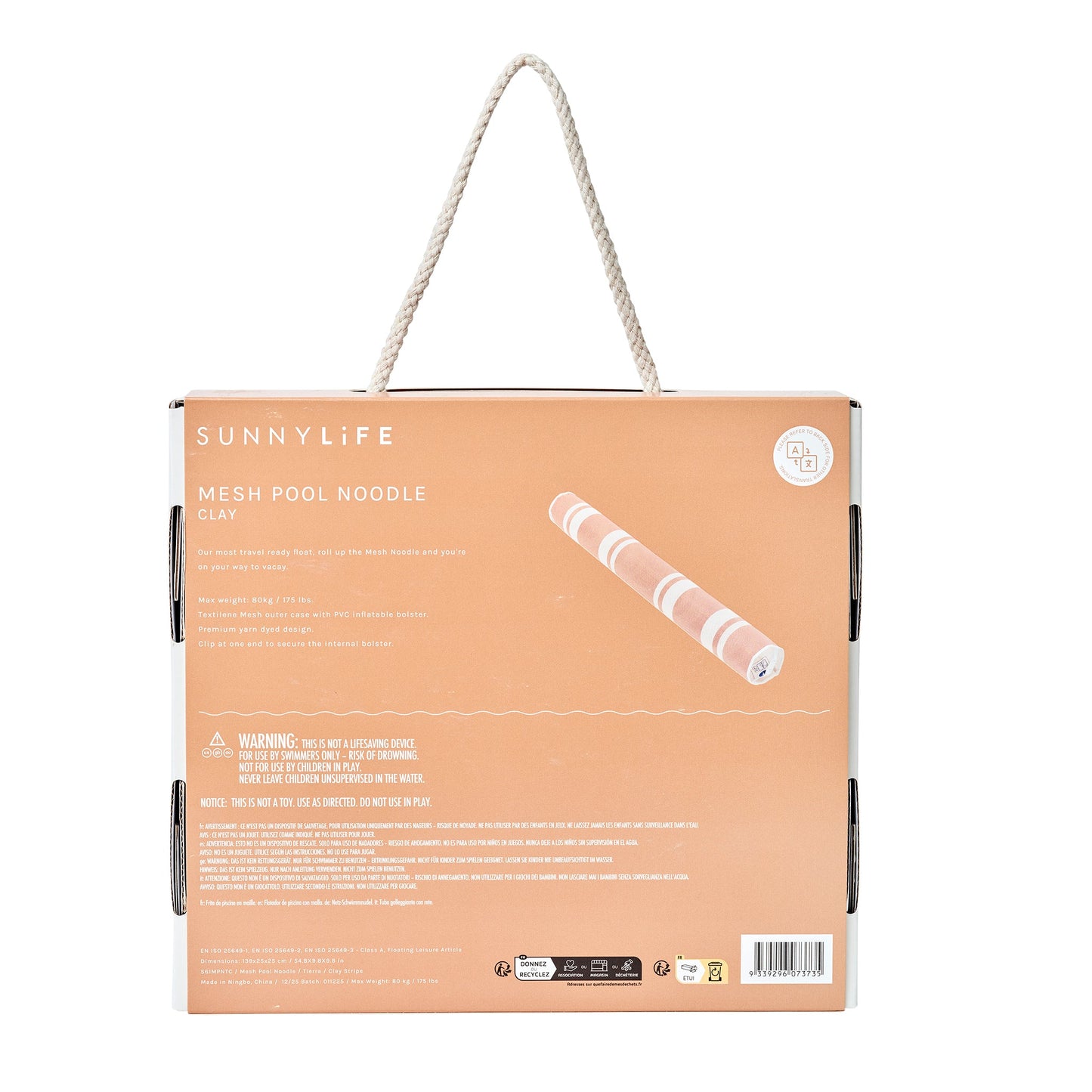 Mesh Pool Noodle - Tierra Clay