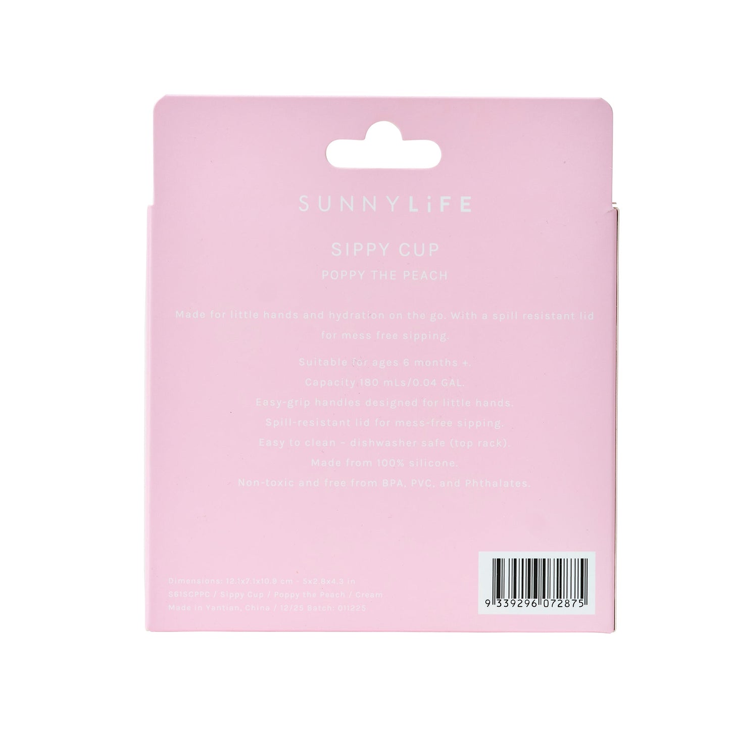Sippy Cup - Poppy the Peach Cream