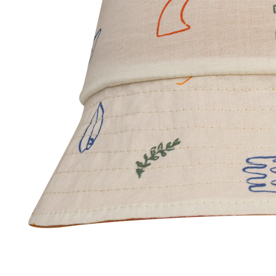 Sun Hat Reversible - Beige/Orange - Catch A Wave