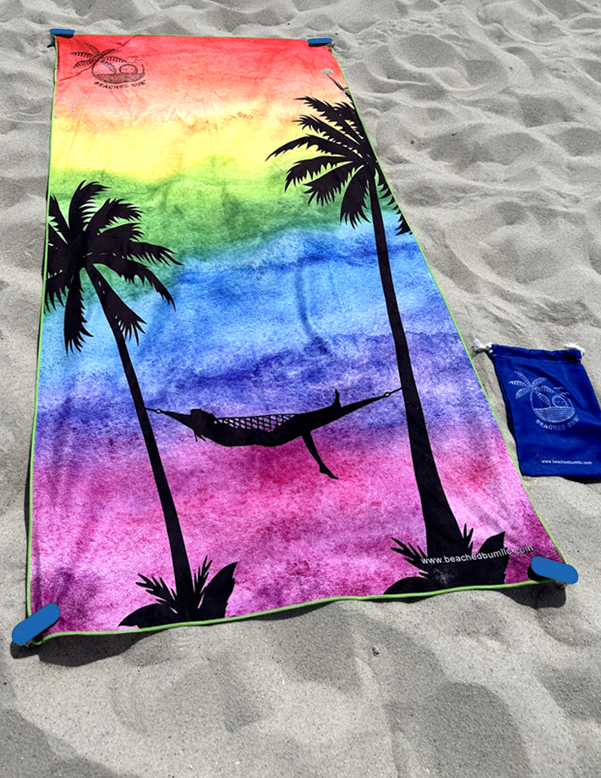 Blue Towel Anchor Stakes