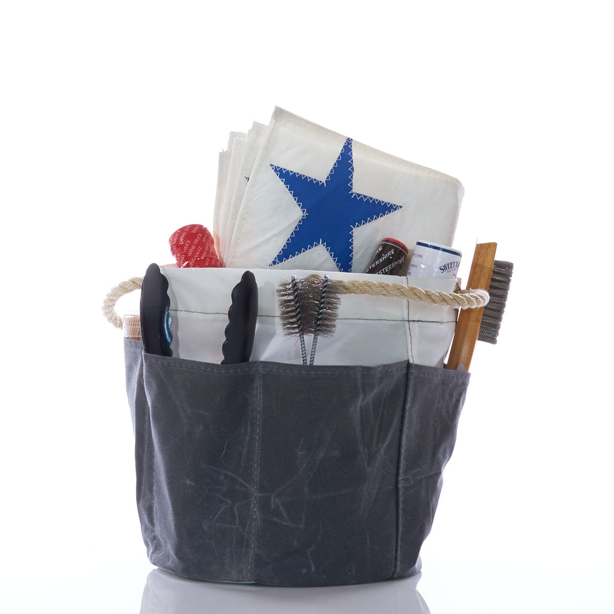All Purpose Gray Tool Bucket Bag