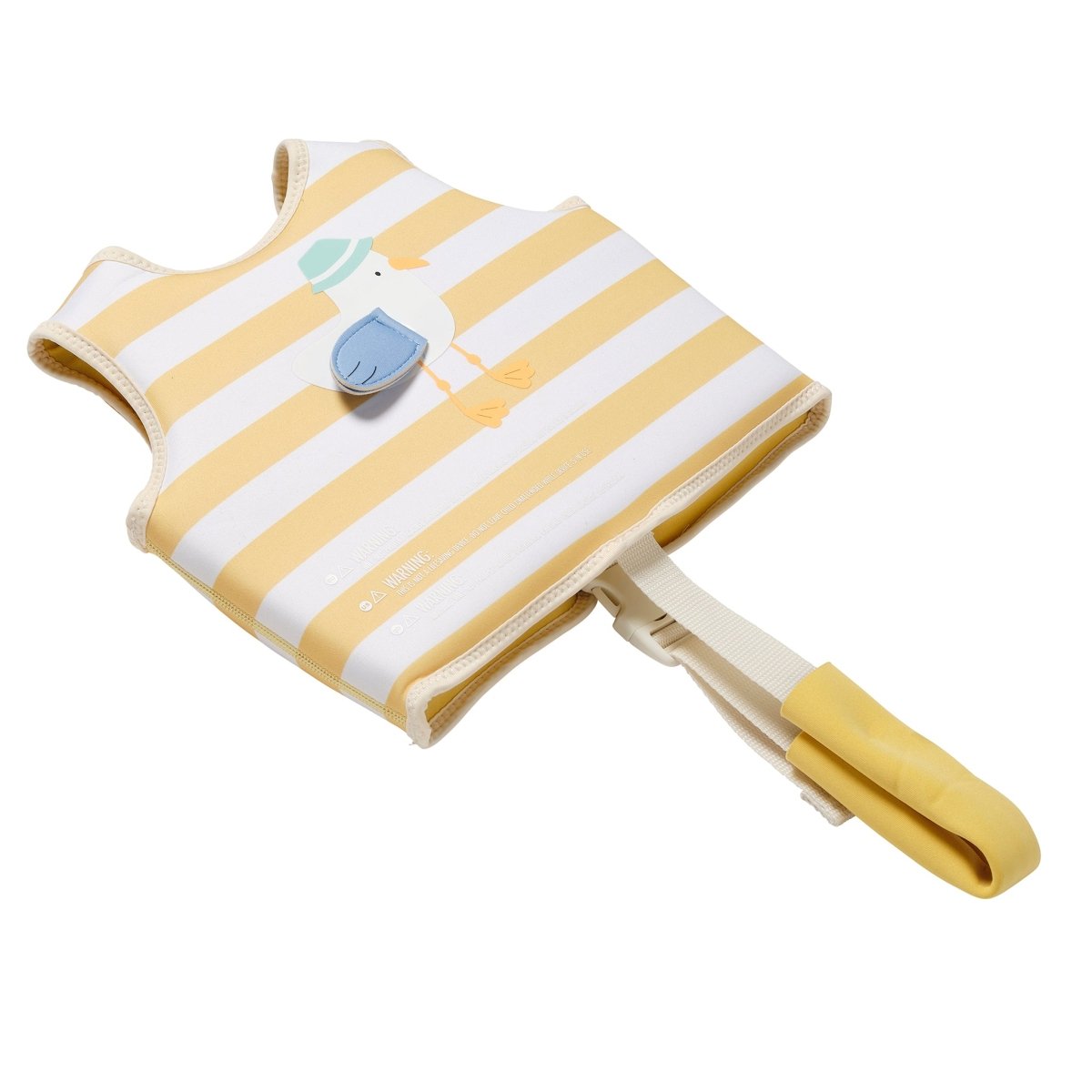 Kids Swim Vest 2-3 - Sammy the Seagull Yellow Stripe