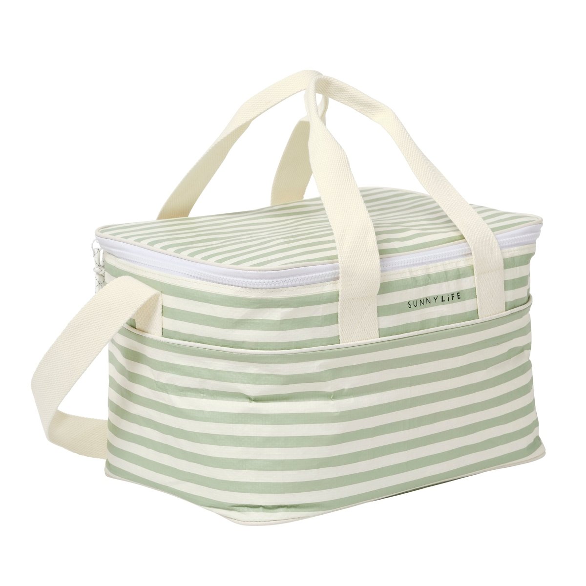 Light Cooler Bag - La Palma Sage Stripe