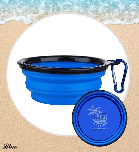 Blue Collapsible Pet Bowl