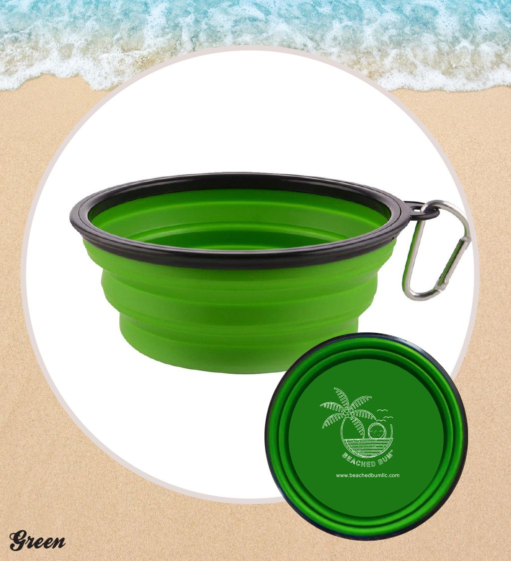 Green Collapsible Pet Bowl