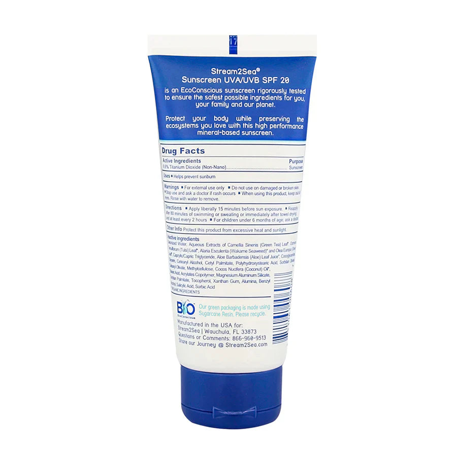 Sunscreen for Face and Body SPF 20