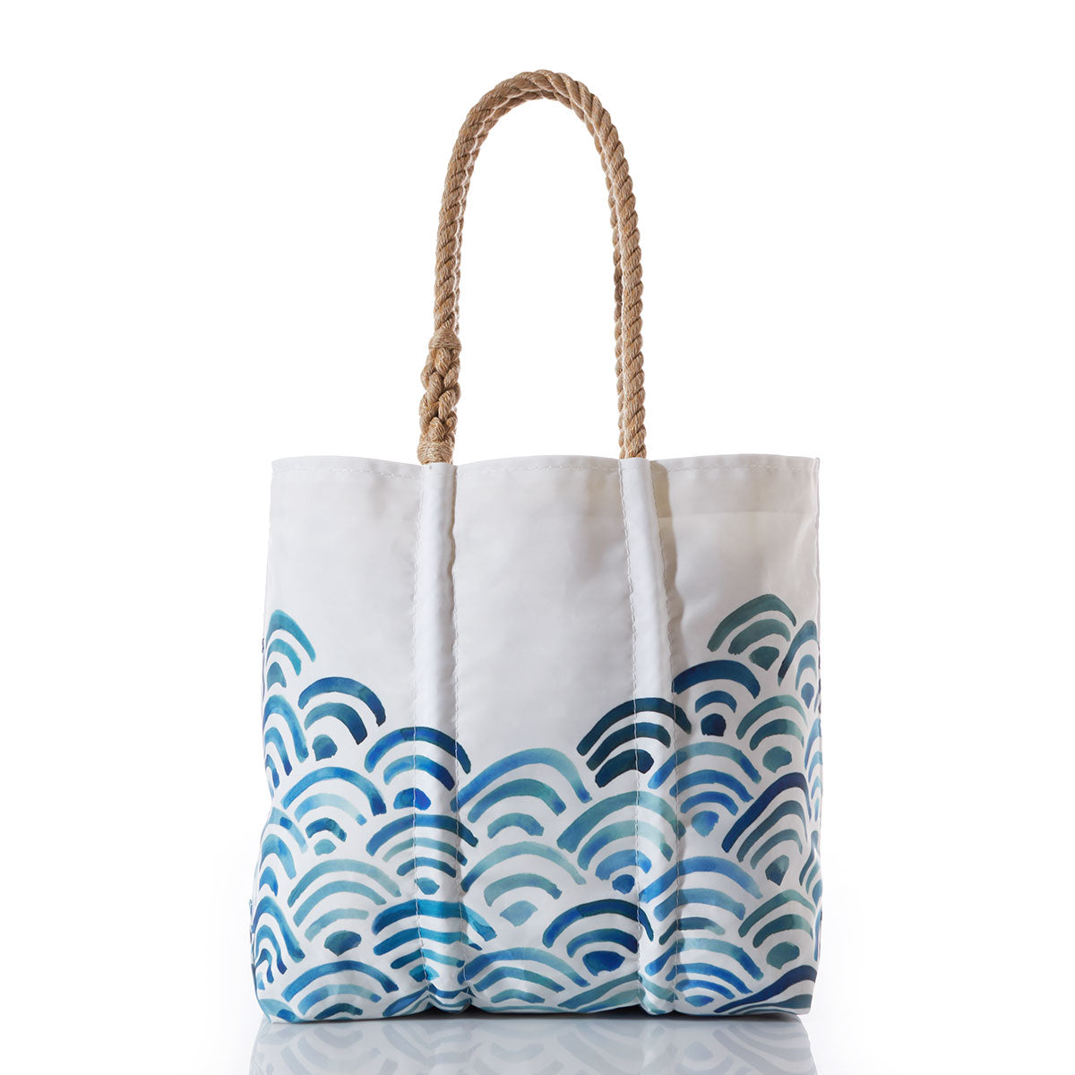 Watercolor Waves Medium Tote