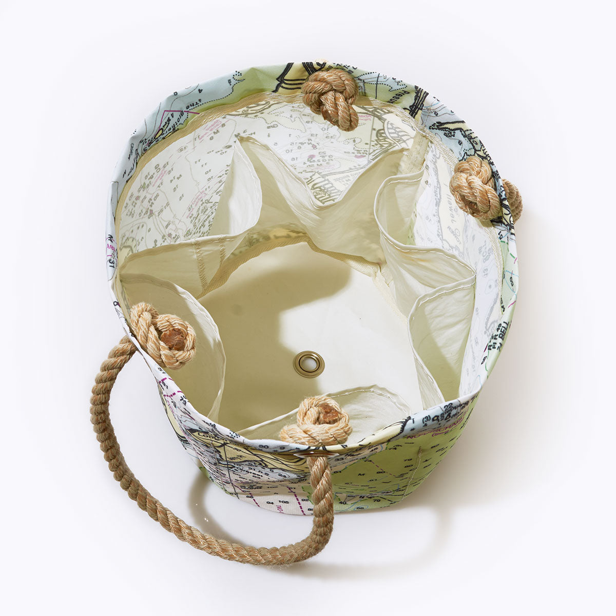Casco Bay Nautical Chart Beverage Bucket Bag