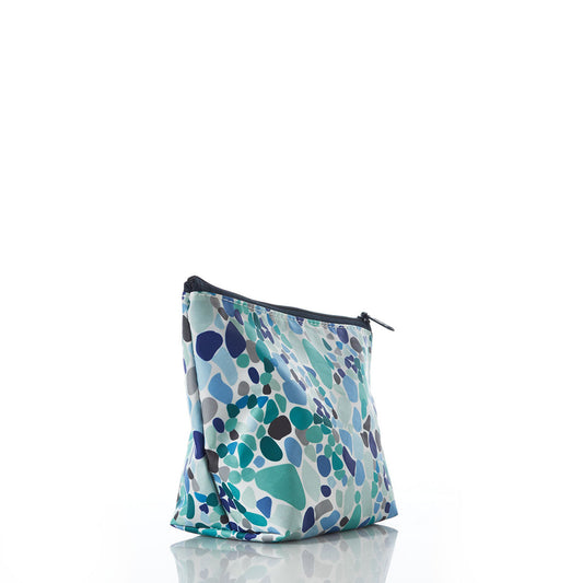 Sea Glass Print Cosmetic Bag