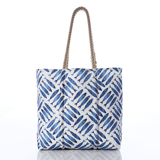 Fish Print Medium Tote