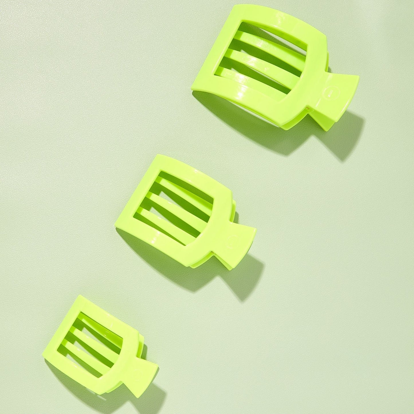 Summer Brights Small Flat Square Hair Clip