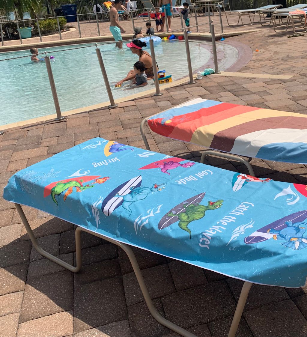 Surfing Dinasaurs Towel