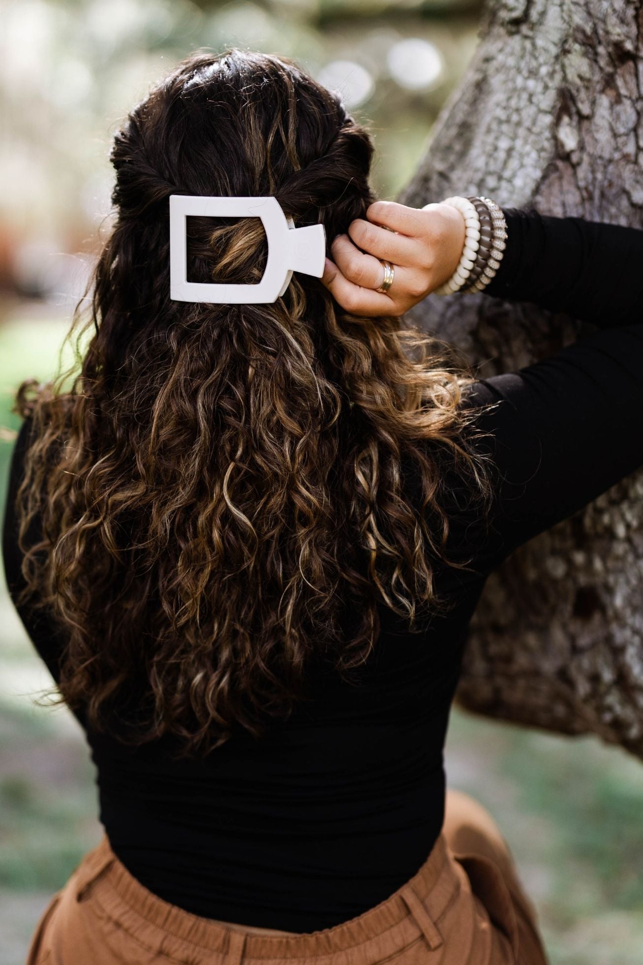 Toasted Small Flat Square Hair Clip