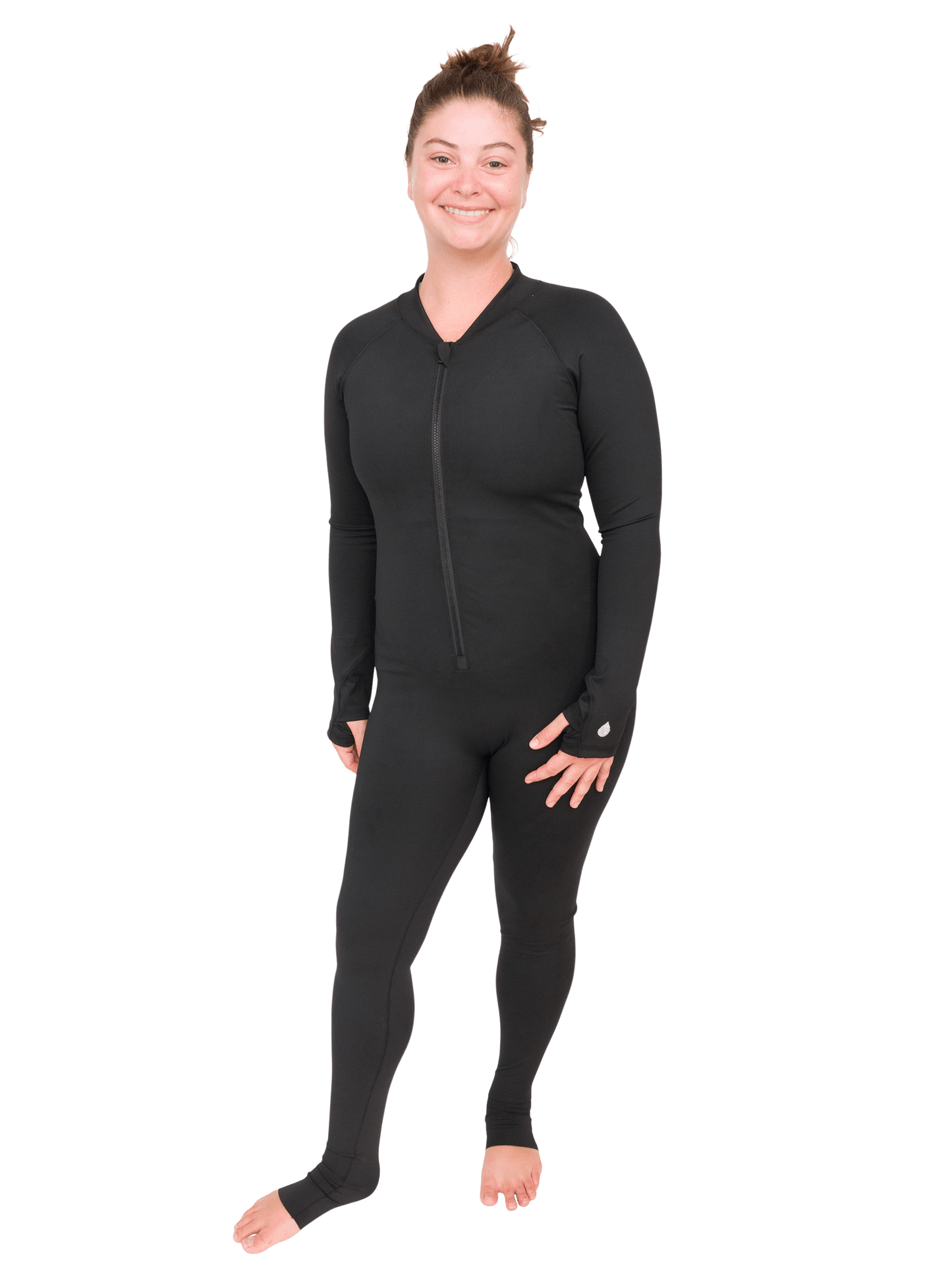Black Circularity Full-Body Snorkel & Dive Skin | Sun Protection Suit