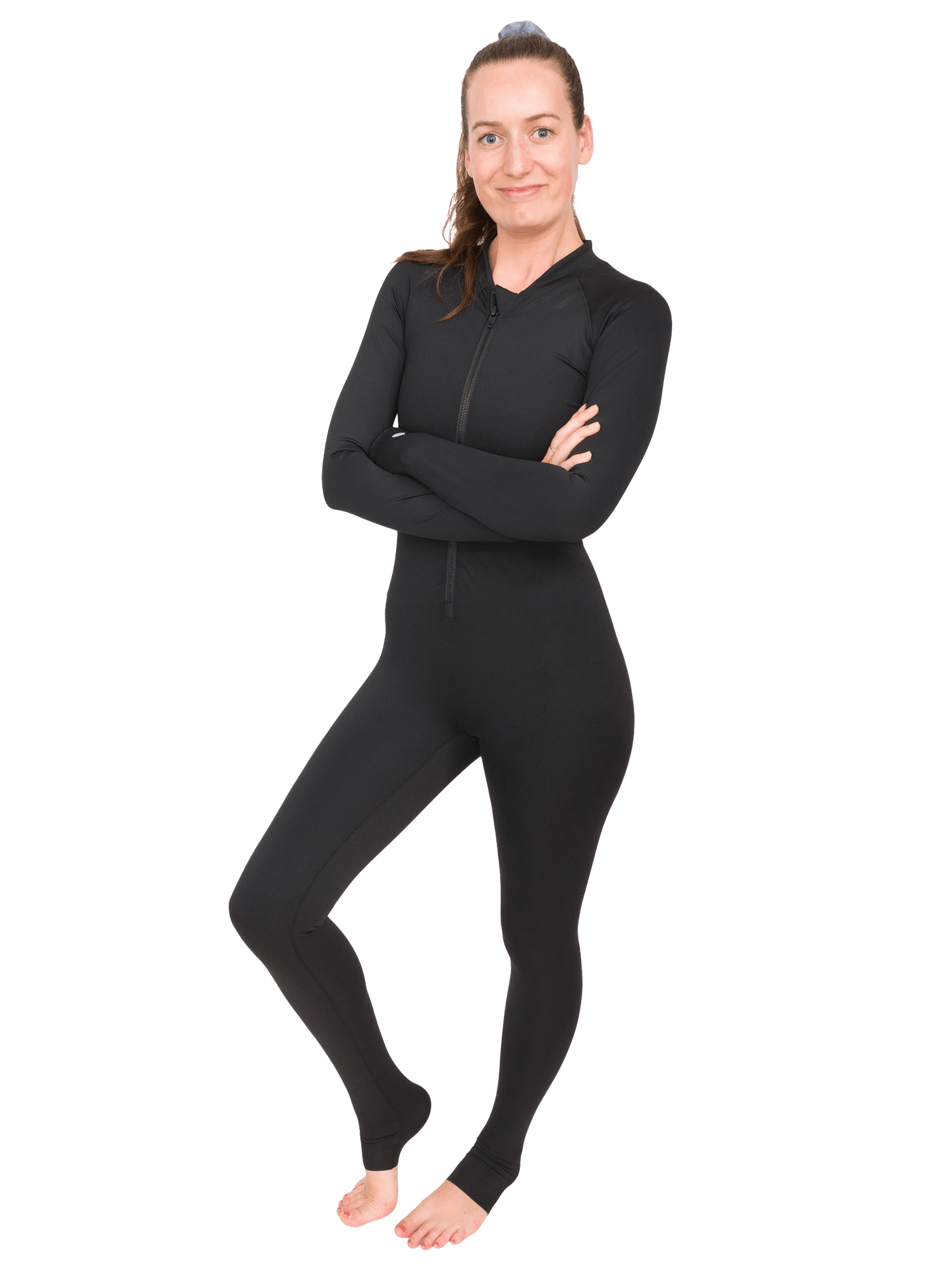 Black Circularity Full-Body Snorkel & Dive Skin | Sun Protection Suit