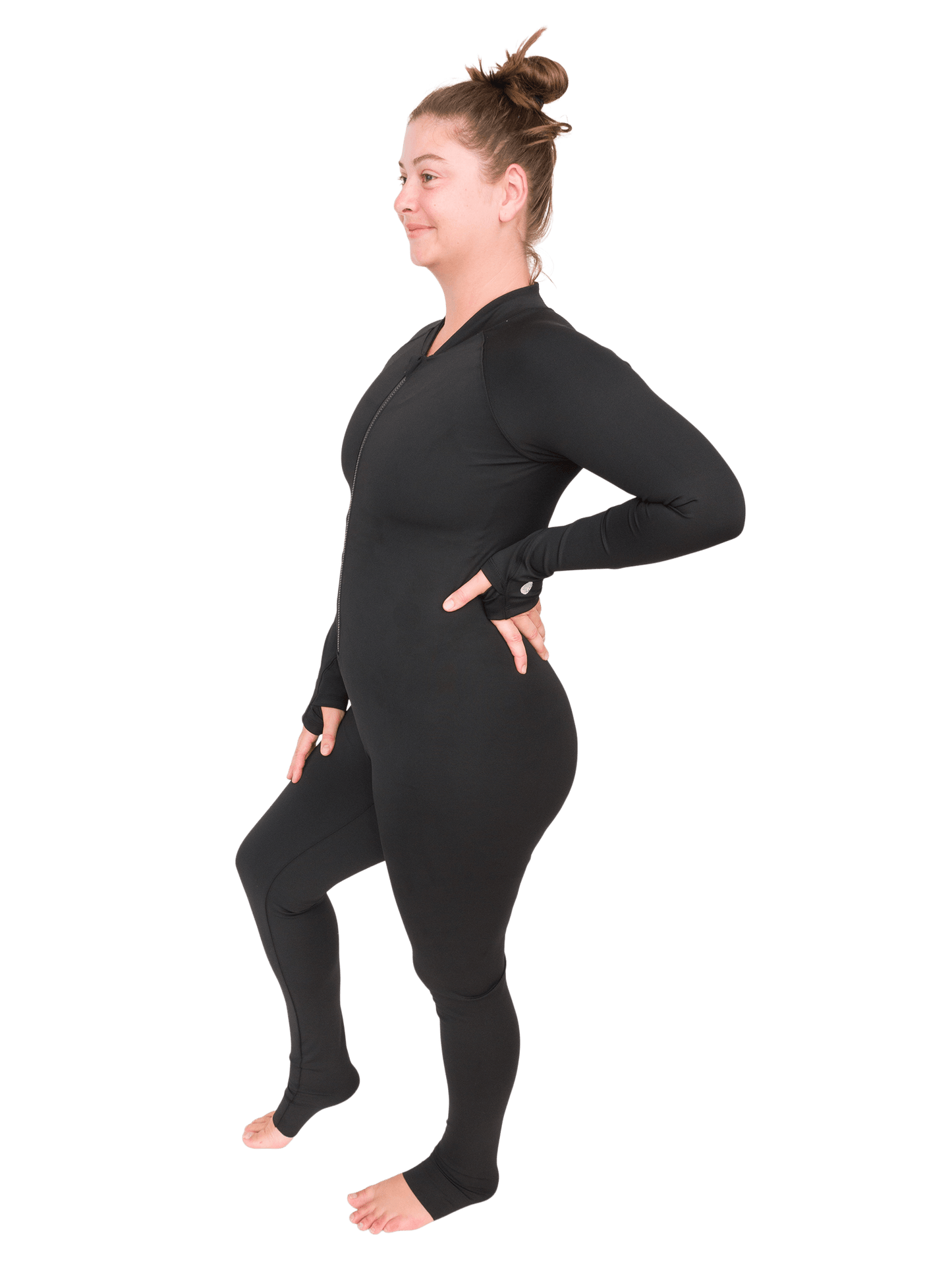 Black Circularity Full-Body Snorkel & Dive Skin | Sun Protection Suit