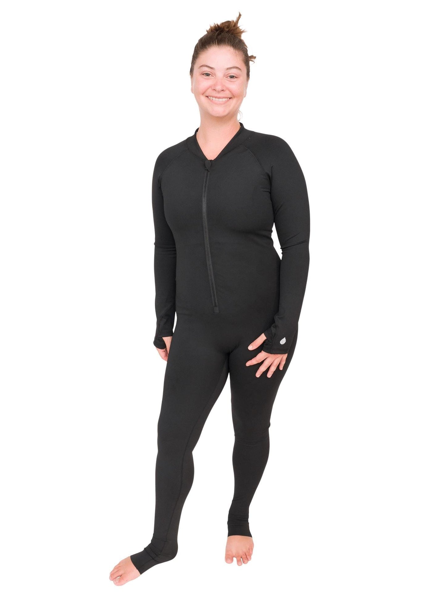 Black Circularity Full-Body Snorkel & Dive Skin | Sun Protection Suit