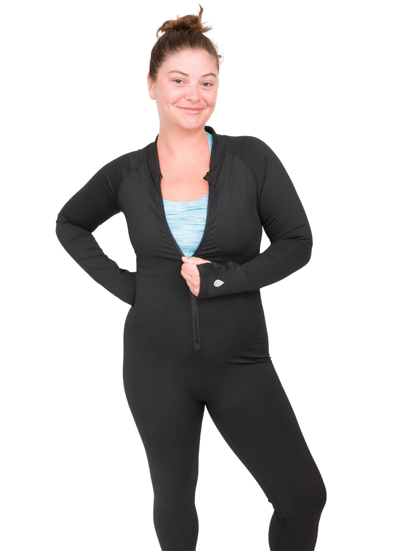 Black Circularity Full-Body Snorkel & Dive Skin | Sun Protection Suit