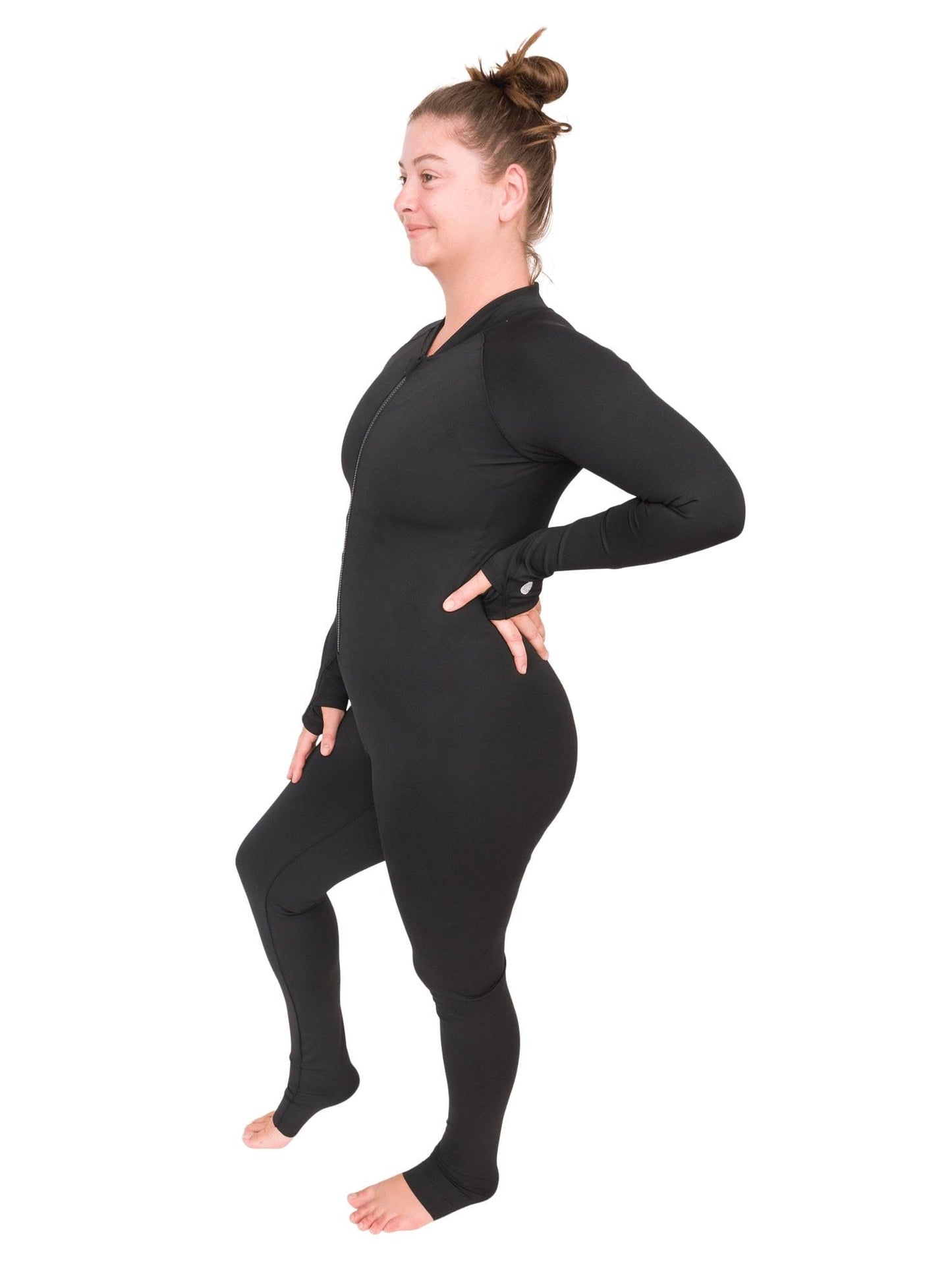 Black Circularity Full-Body Snorkel & Dive Skin | Sun Protection Suit