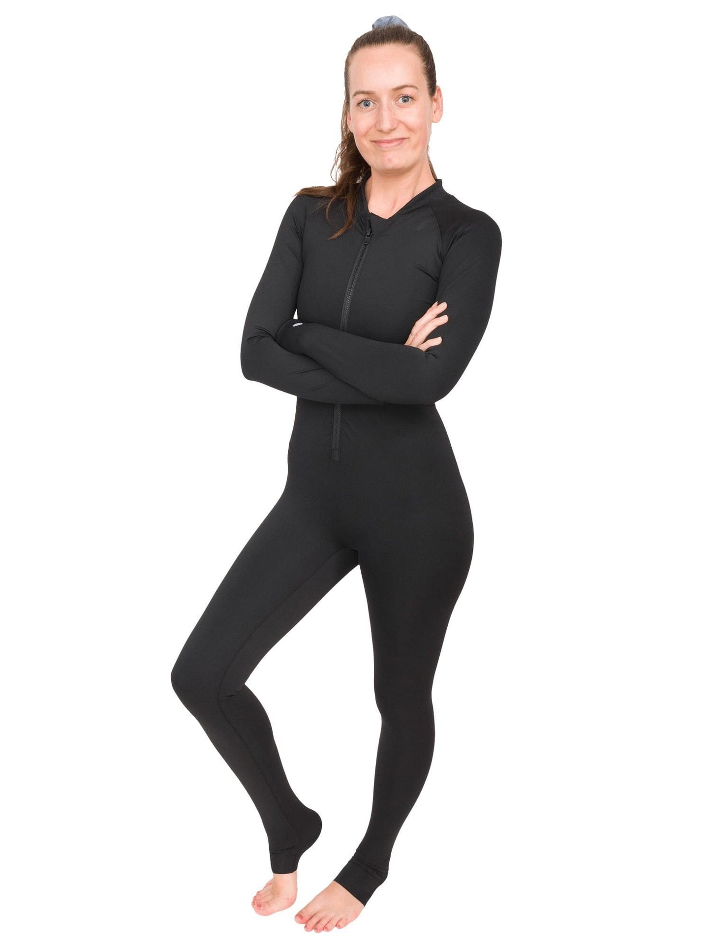 Black Circularity Full-Body Snorkel & Dive Skin | Sun Protection Suit