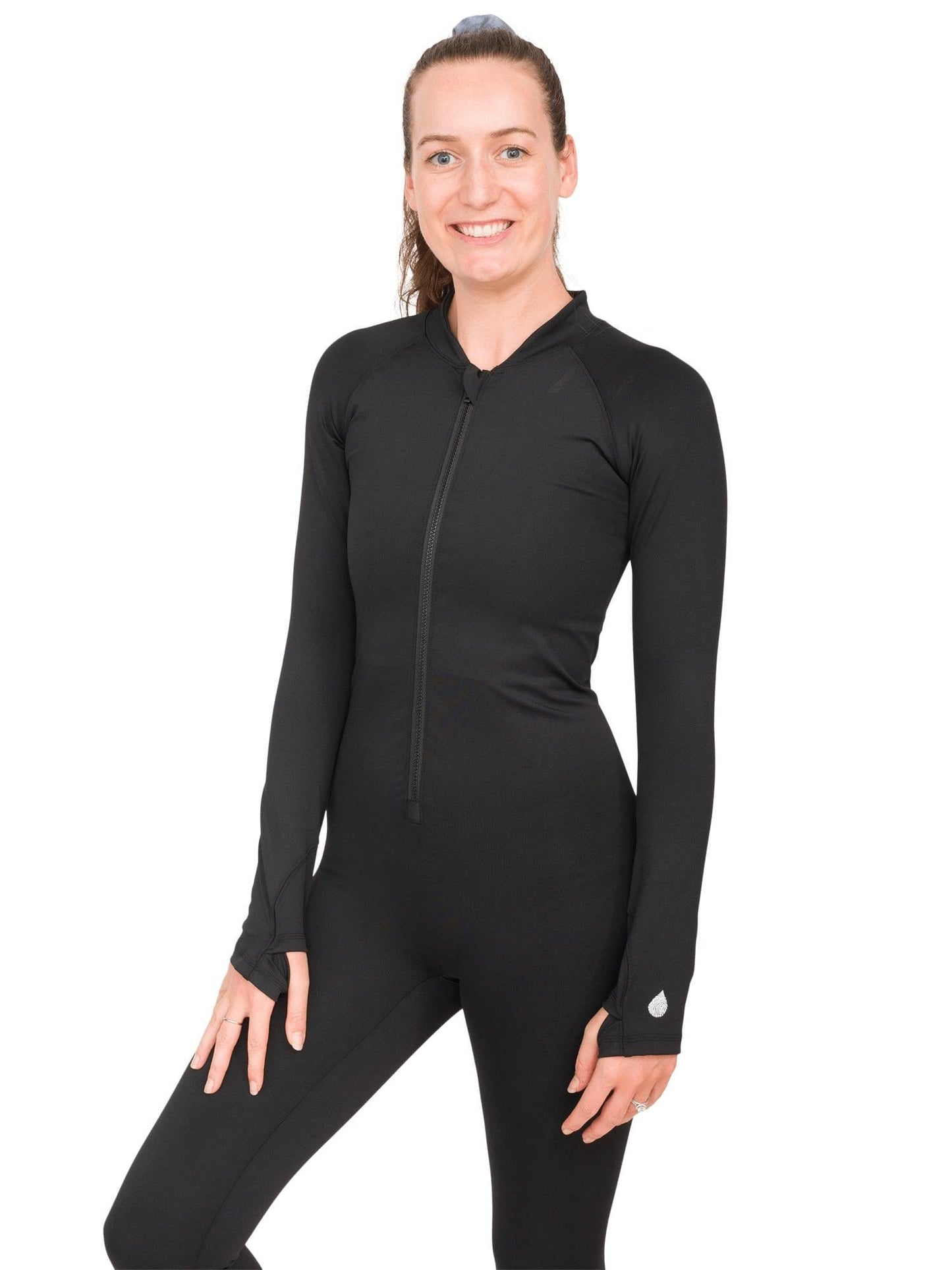 Black Circularity Full-Body Snorkel & Dive Skin | Sun Protection Suit