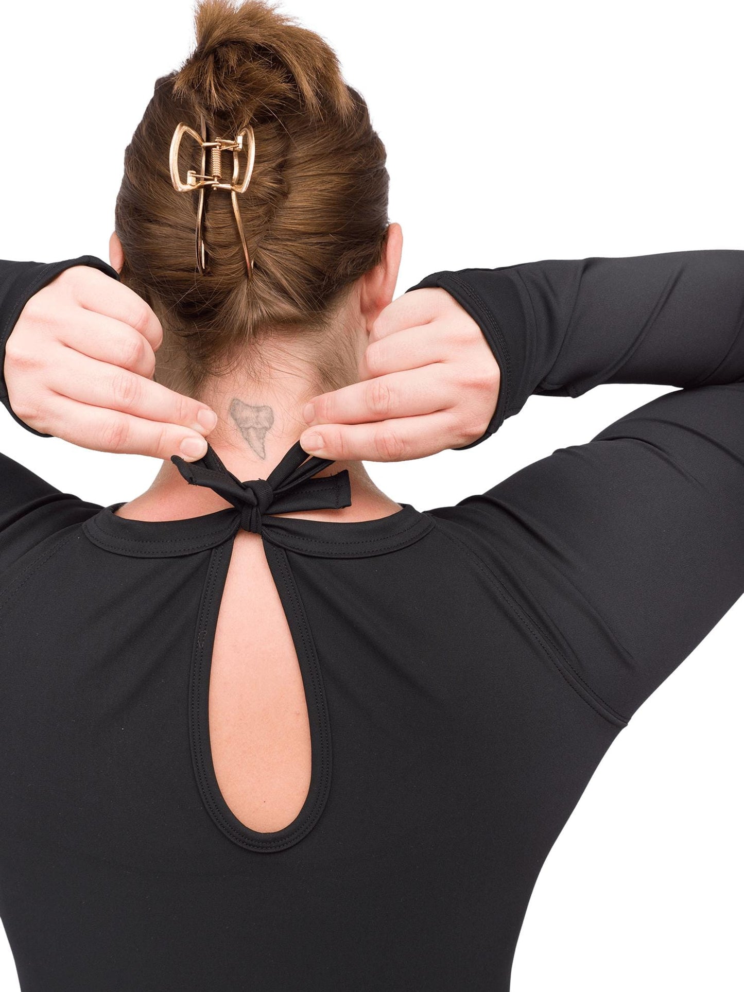 Black Circularity - Long Sleeve Swimsuit | Sun Protection Suit