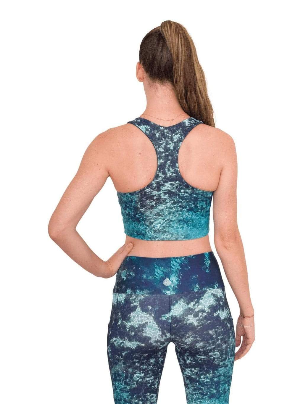 Fountain of Youth/Mermaid Camo Reversible Swim Top
