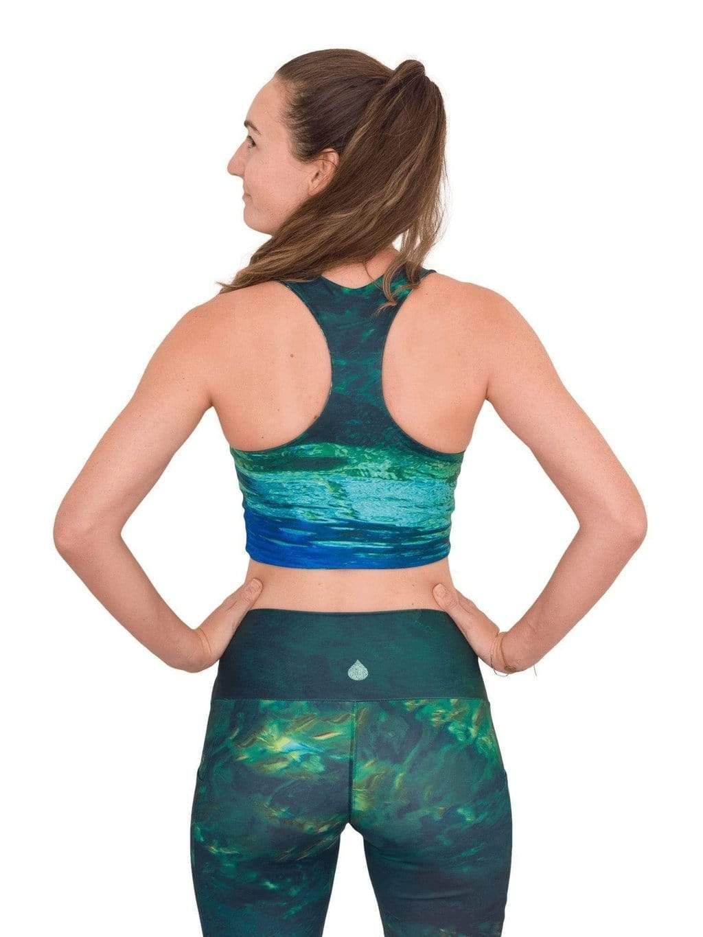 Fountain of Youth/Mermaid Camo Reversible Swim Top