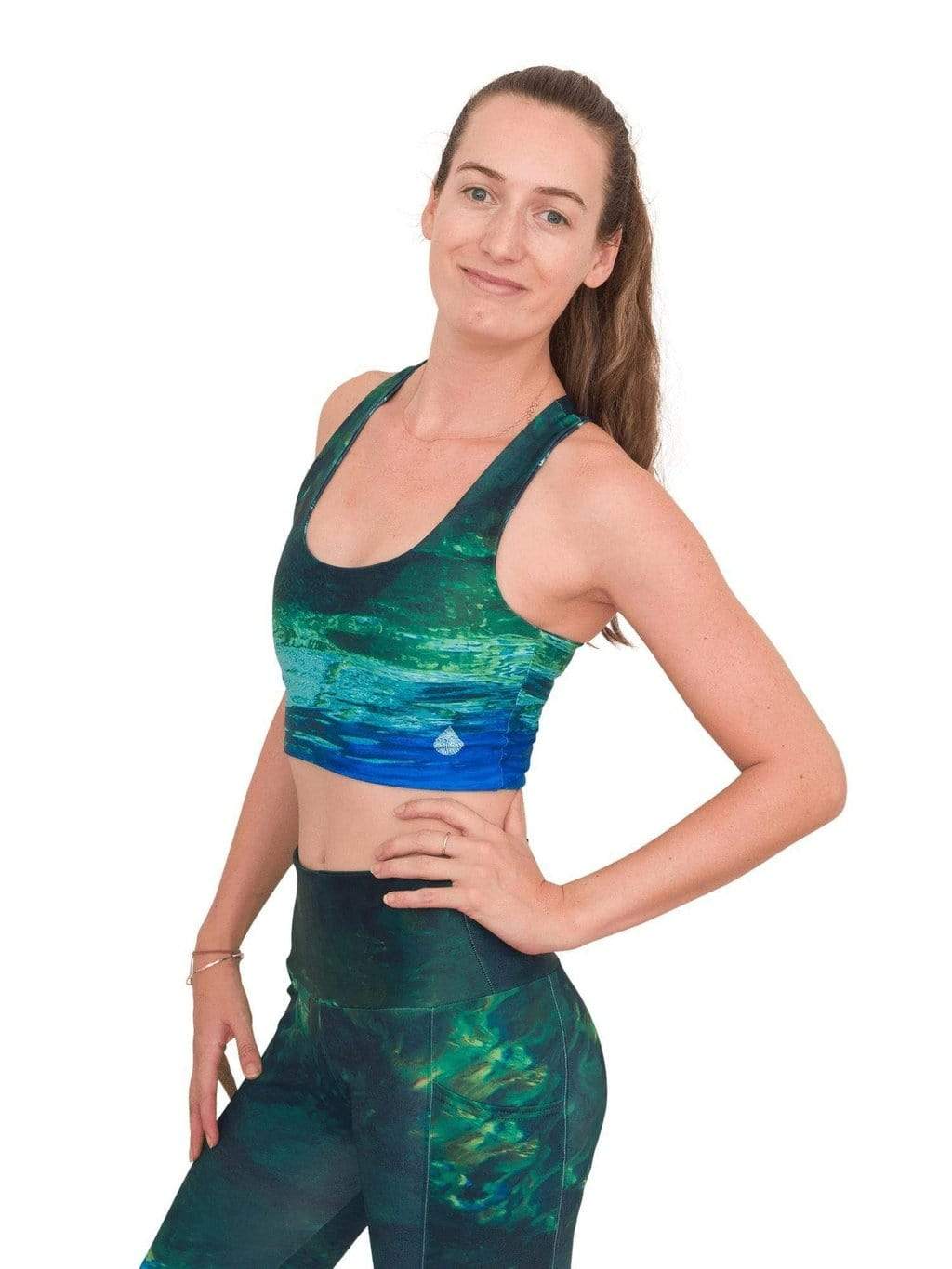 Fountain of Youth/Mermaid Camo Reversible Swim Top