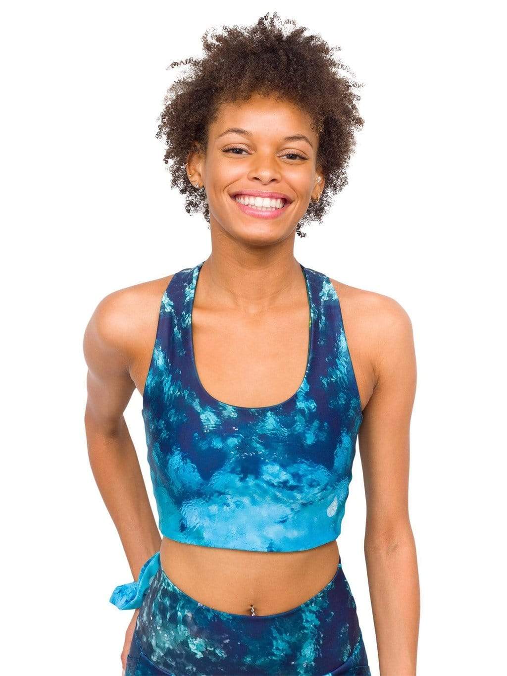 Fountain of Youth/Mermaid Camo Reversible Swim Top