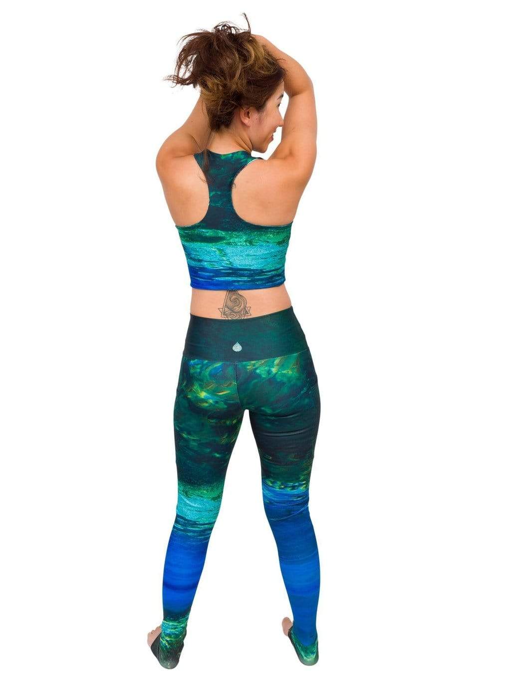 Fountain of Youth/Mermaid Camo Reversible Swim Top