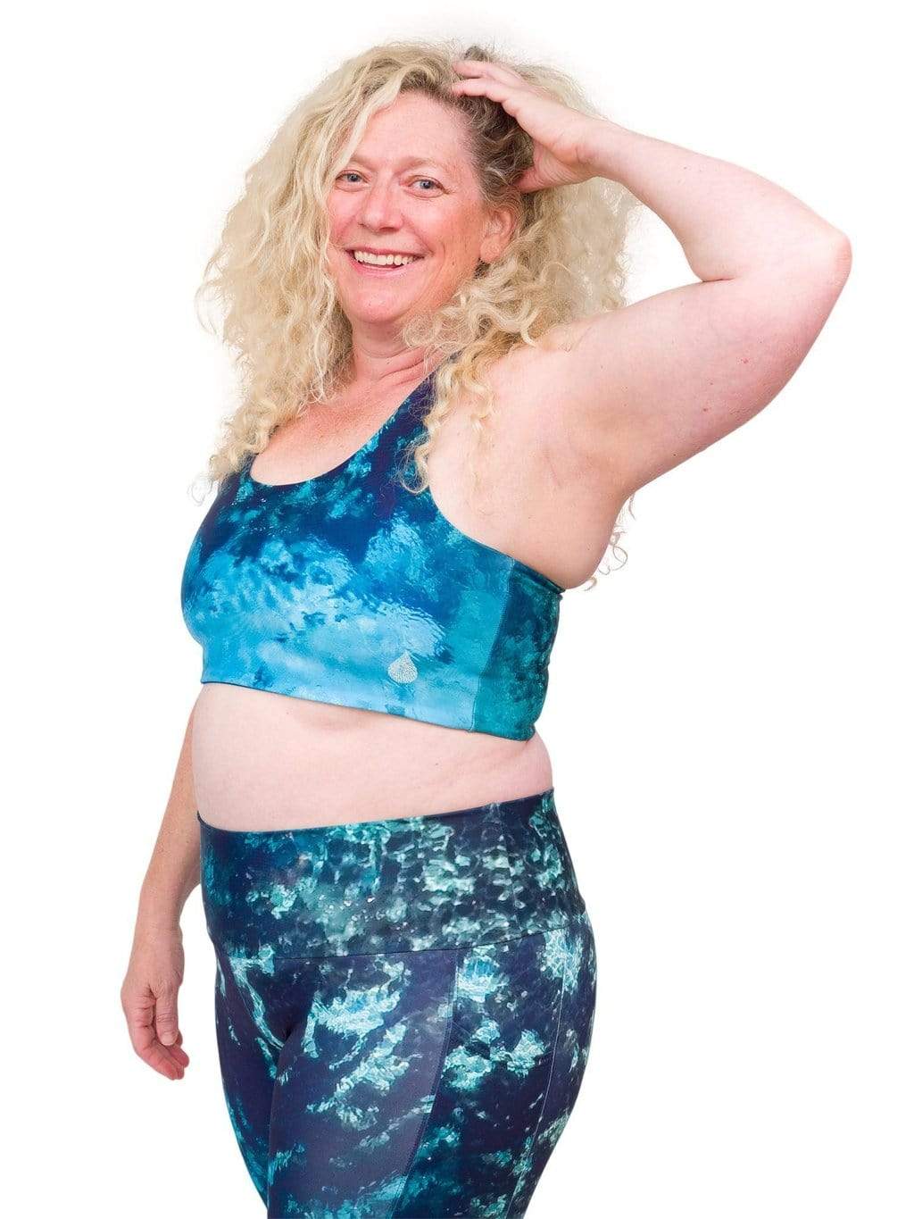 Fountain of Youth/Mermaid Camo Reversible Swim Top