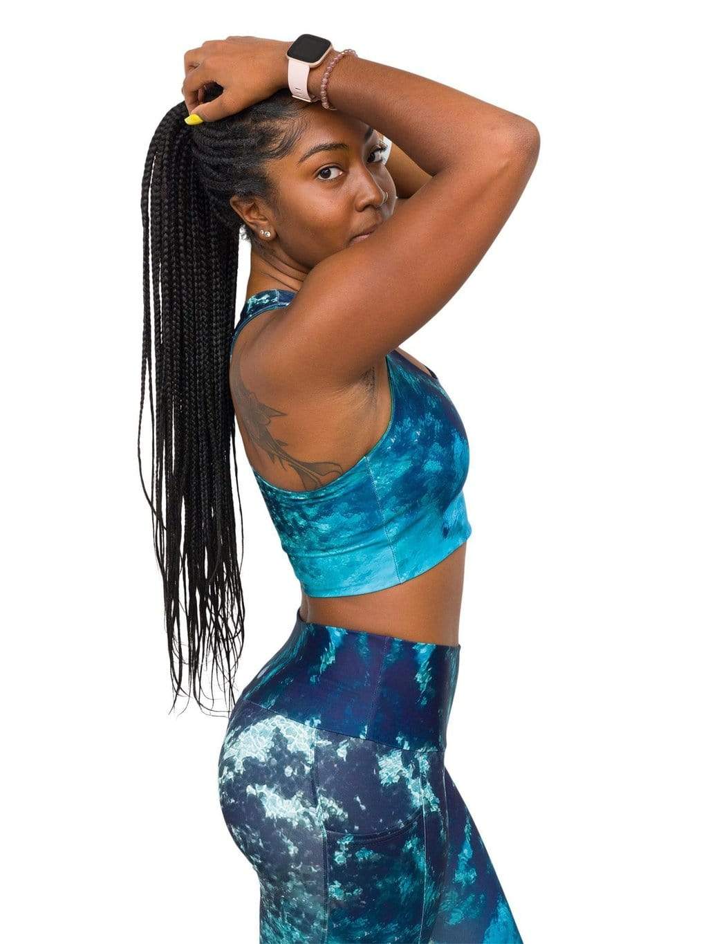 Fountain of Youth/Mermaid Camo Reversible Swim Top