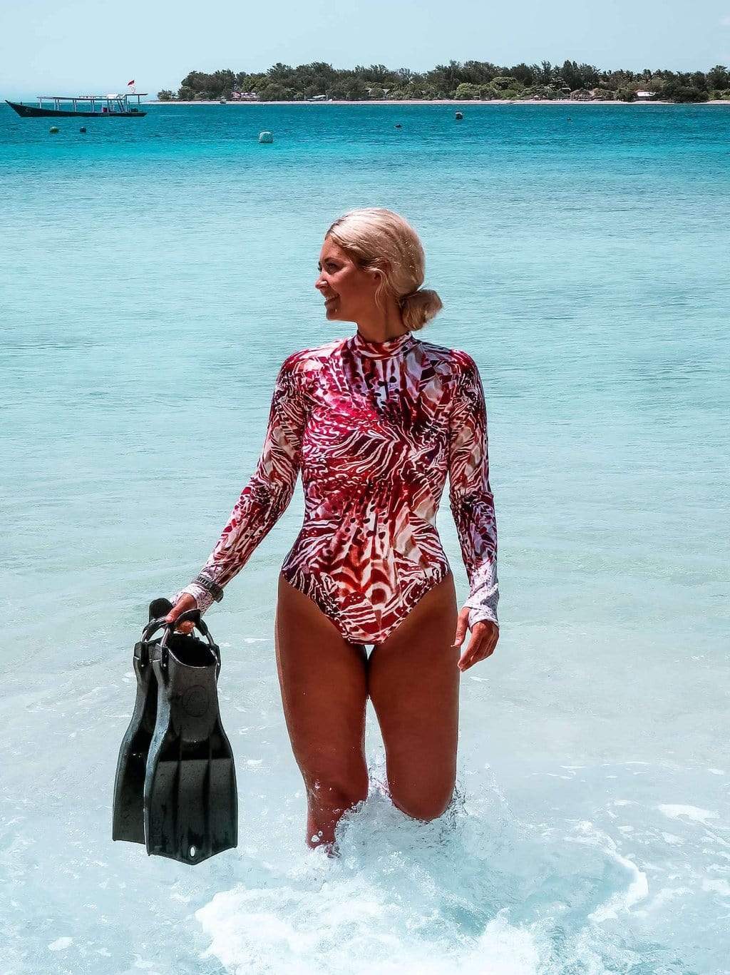 Invasive Lionfish - Long Sleeve Swimsuit | Sun Protection Suit