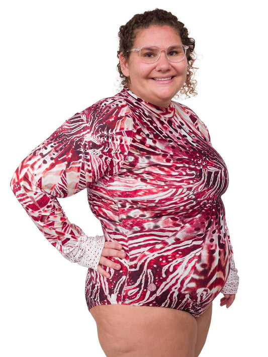 Invasive Lionfish - Long Sleeve Swimsuit | Sun Protection Suit