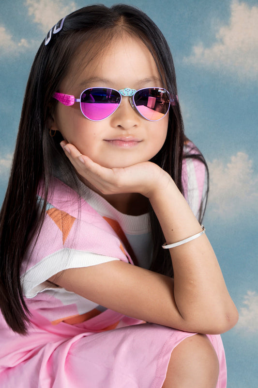 Suntan Turquoise Hampton Beach Kids' Sunglasses