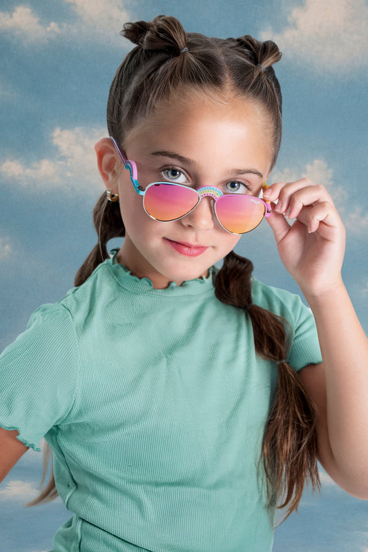 Rising Rainbow Ibiza Beach Kids' Sunglasses