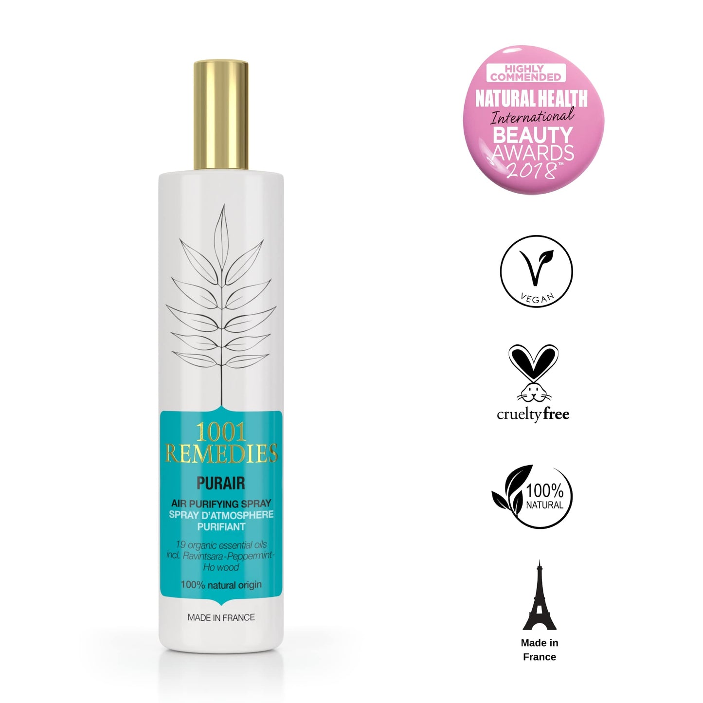 1001 REMEDIES Natural Gym & Locker Spray Scent | Organic & Vegan - LUXUSFIT Luxury Exercise & Recovery Equipment